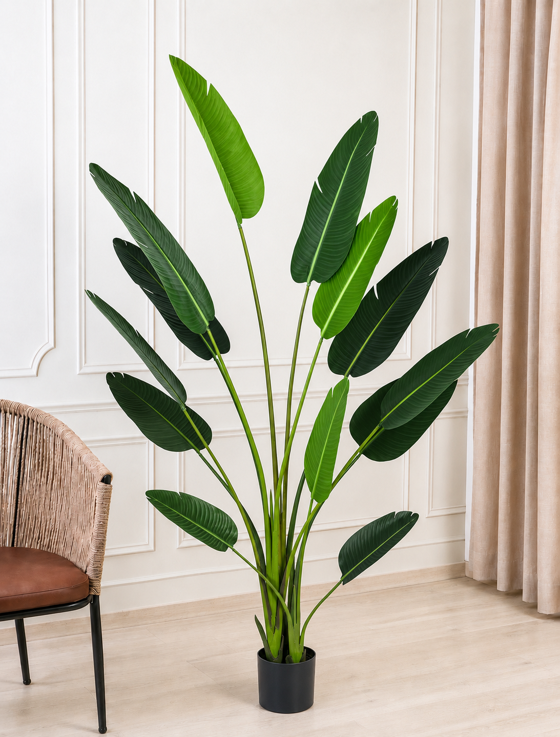 Artificial BOP Plant X13 Leaves with Pot – 6 Feet