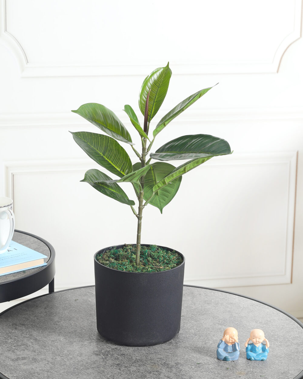 Artificial Rubber Plant - 1.4 Feet