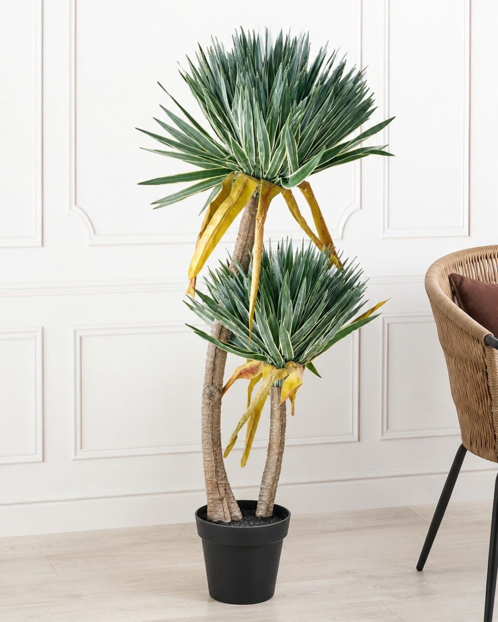 Artificial Real Touch Yucca X2 Plant with Pot – 115 CM Tall