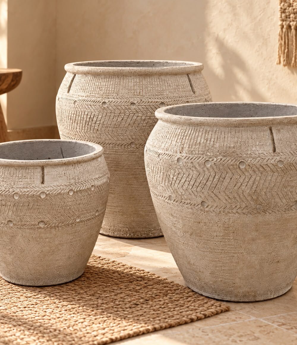 Premium Heritage Planter Set of 3 By FOURWALLS