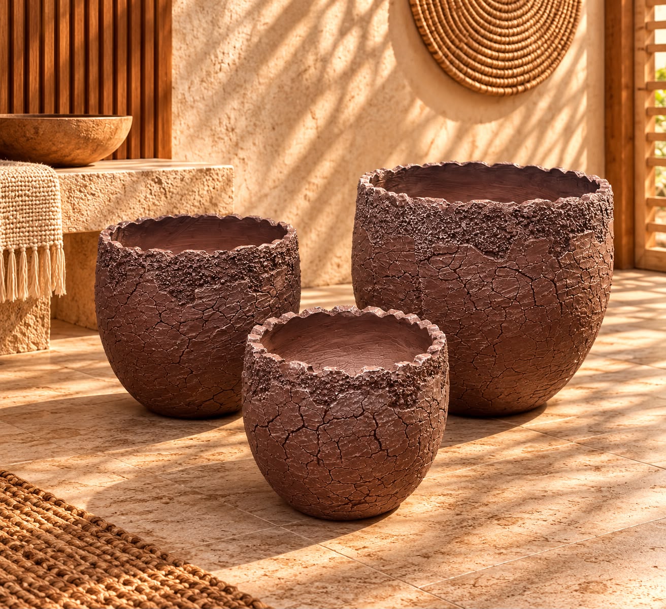 Premium Canyon Planter Set of 3 By FOURWALLS