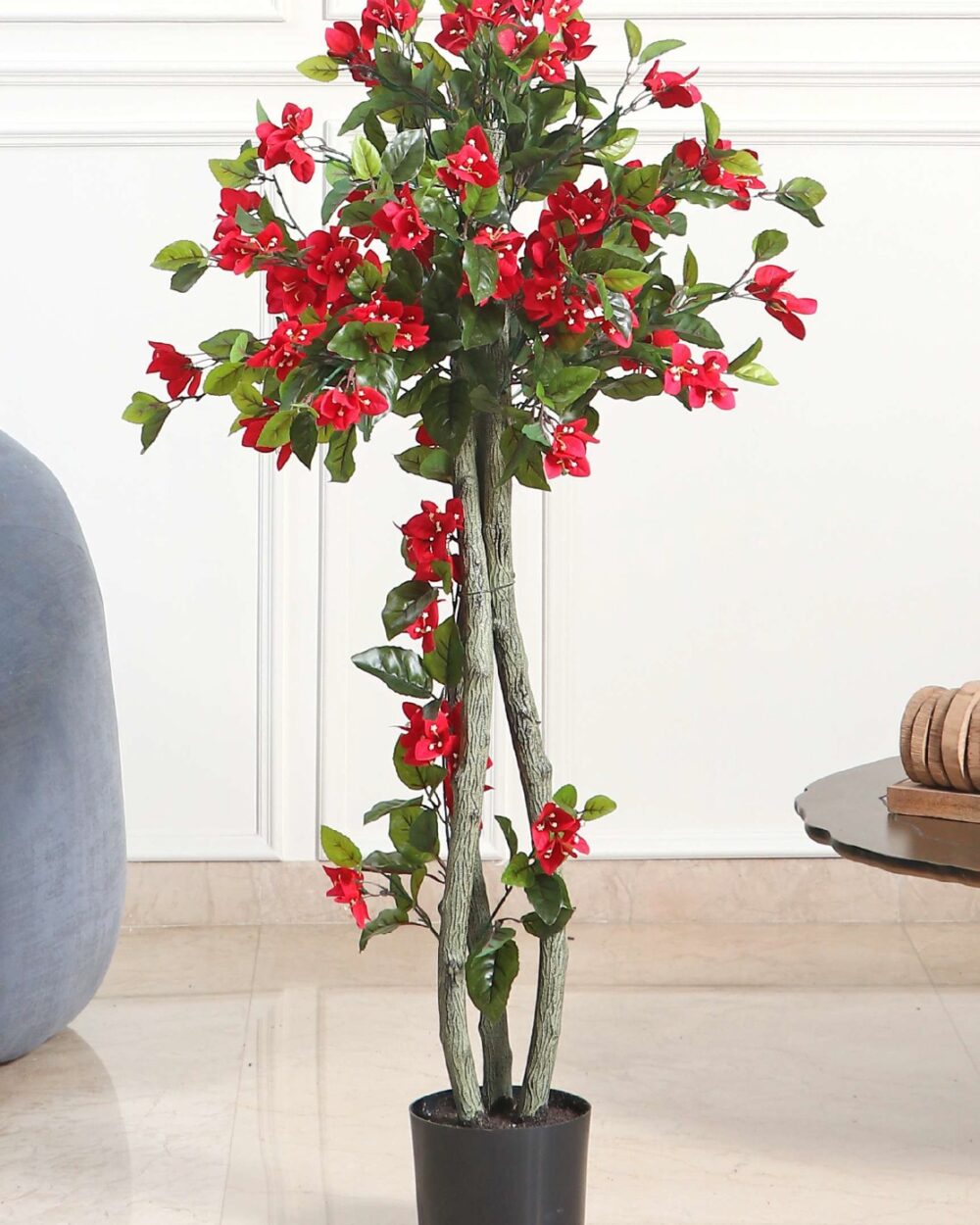 Artificial Vibrant 120 CM Bougainvillea Plant (UV-Protected) - Red